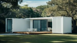 Stunning hybrid prefab container home